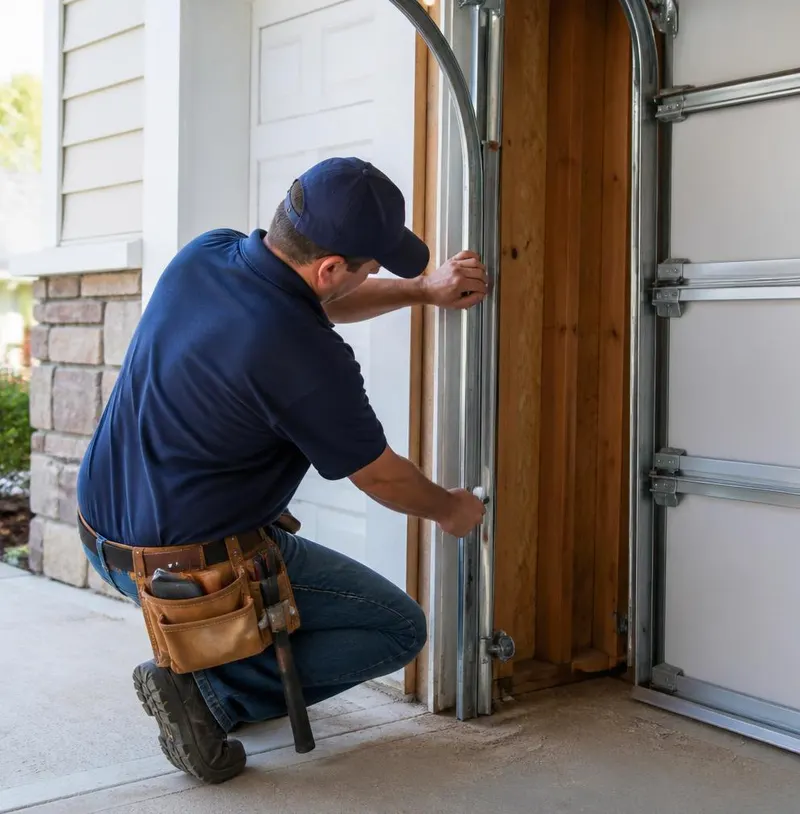 Off Track Door Repair in Crystal Beach